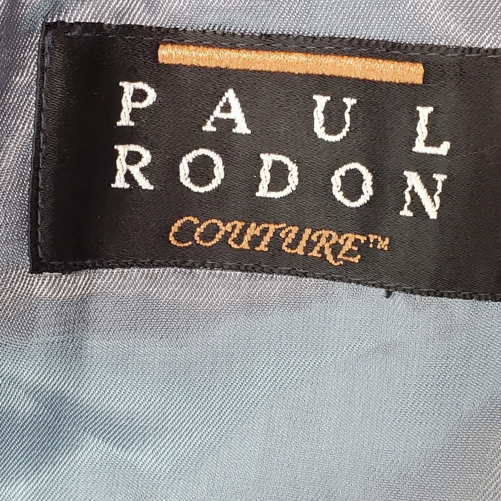 Paul Rodon Couture Zeidler & Zeidler Brown Glen Plaid Wool Blazer 42R Slovakia - Picture 3 of 13